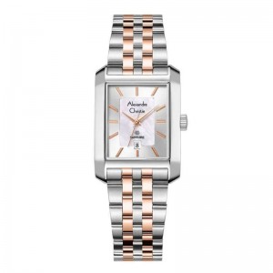 Alexandre Christie AC 8706 Silver Rosegold White Lady LDBTRMS